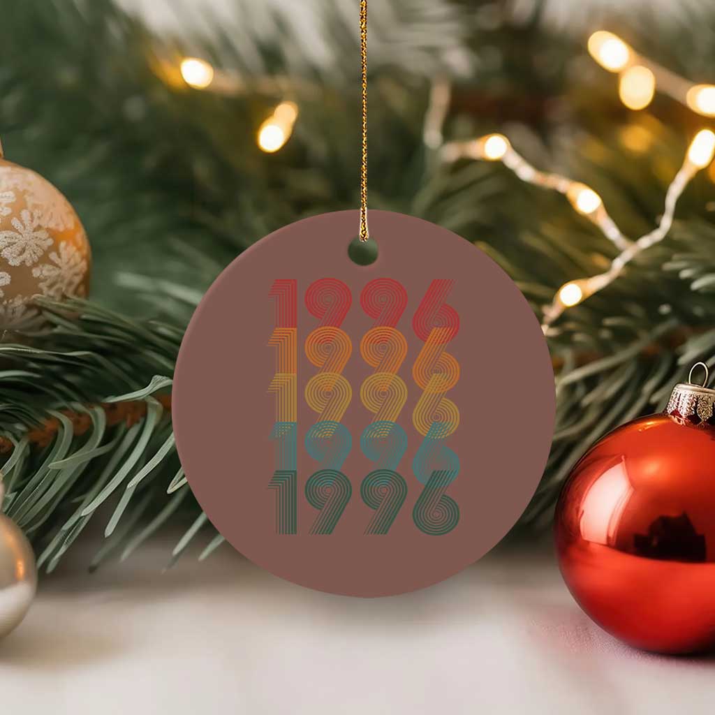 30th Birthday Ceramic Ornament Vintage 1996 Retro 30 Years Old Birthday TS11 1pc Mocha Print Your Wear