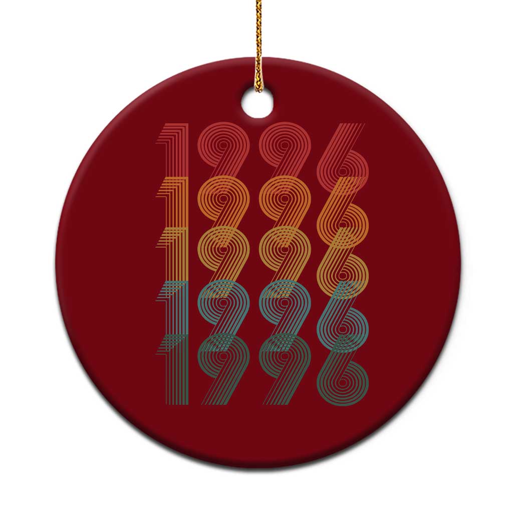 30th Birthday Ceramic Ornament Vintage 1996 Retro 30 Years Old Birthday TS11 1pc Red Print Your Wear