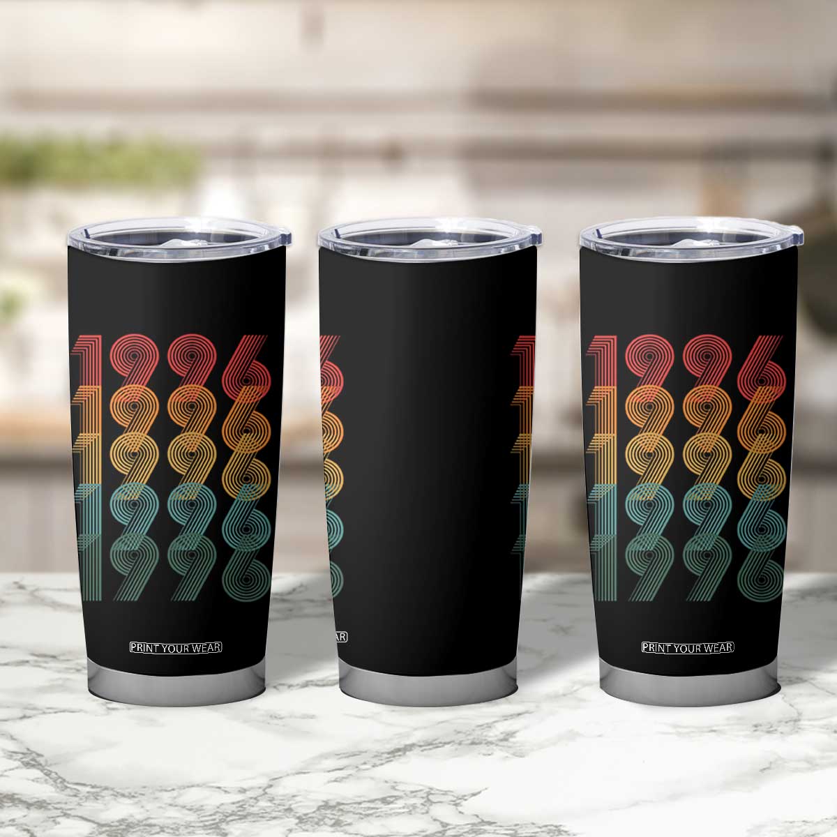 30th Birthday Tumbler Cup Vintage 1996 Retro 30 Years Old Birthday TS11 Print Your Wear