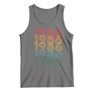 40th Birthday Tank Top Vintage 1986 Retro 40 Years Old Birthday TS11 Black Heather Print Your Wear