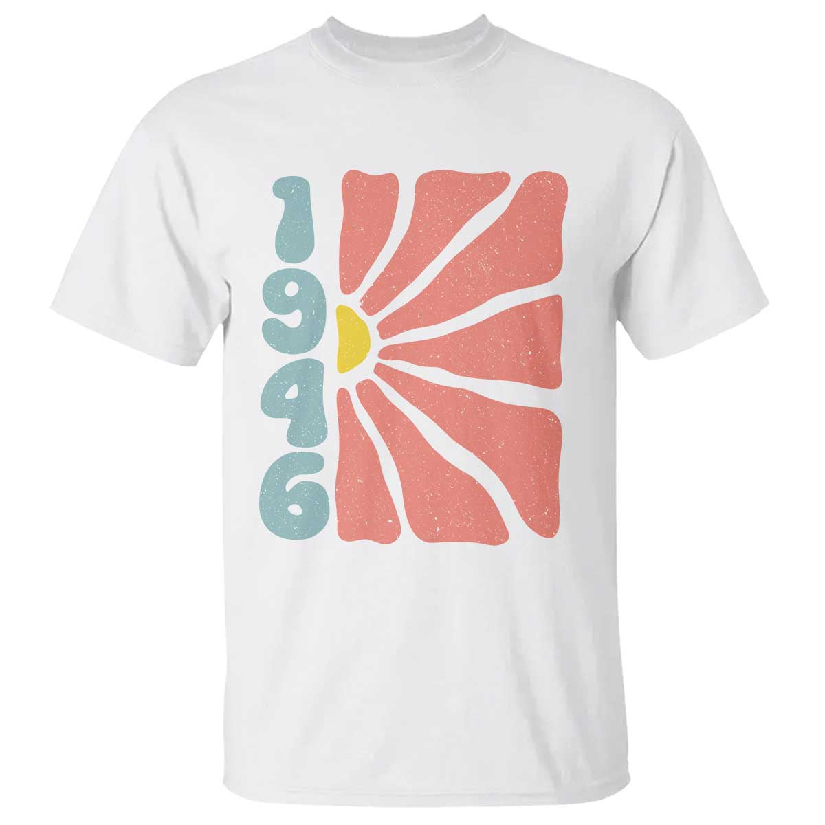 80th Birthday T Shirt Vintage 1946 Boho Flowers 80 Years Old Birthday TS11 White Print Your Wear