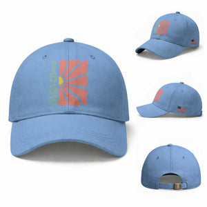 60th Birthday Baseball Cap Vintage 1966 Boho Flowers 60 Years Old Birthday TS11 Baseball Cap Universal Fit Light Blue Print Your Wear