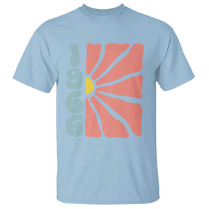 60th Birthday T Shirt Vintage 1966 Boho Flowers 60 Years Old Birthday TS11 Light Blue Print Your Wear