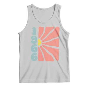 60th Birthday Tank Top Vintage 1966 Boho Flowers 60 Years Old Birthday TS11 Ash Print Your Wear