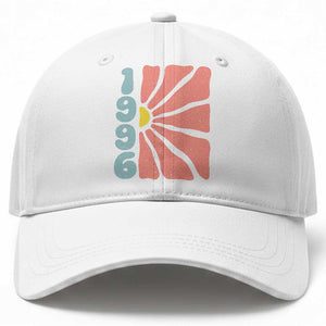 30th Birthday Baseball Cap Vintage 1996 Boho Flowers 30 Years Old Birthday TS11 Print Your Wear
