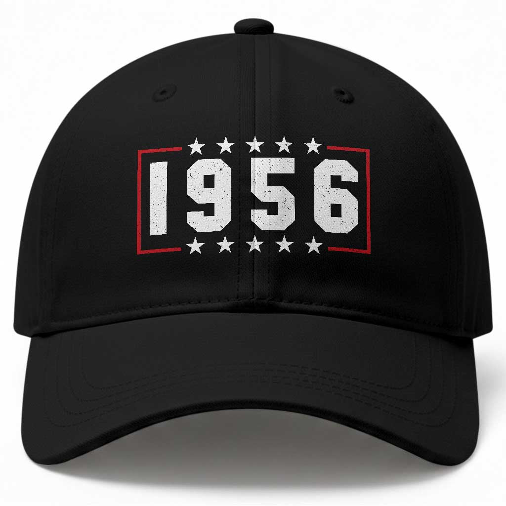 70th Birthday Baseball Cap Vintage 1956 70 Years Old Birthday Stars And Stripes TS11 Print Your Wear