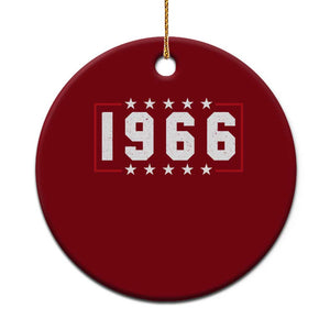 60th Birthday Ceramic Ornament Vintage 1966 60 Years Old Birthday Stars And Stripes TS11 1pc Red Print Your Wear