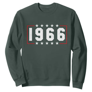 60th Birthday Sweatshirt Vintage 1966 60 Years Old Birthday Stars And Stripes TS11 Dark Forest Green Print Your Wear