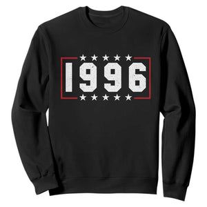 30th Birthday Sweatshirt Vintage 1996 30 Years Old Birthday Stars And Stripes TS11 Black Print Your Wear
