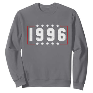 30th Birthday Sweatshirt Vintage 1996 30 Years Old Birthday Stars And Stripes TS11 Charcoal Print Your Wear