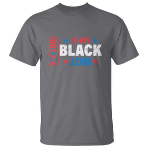 Voting Is My Black Job T Shirt Election Ballot Box Star USA Flag TS11 Charcoal Print Your Wear