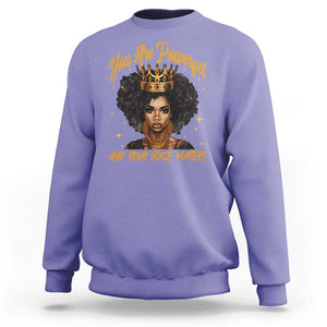 Harris 2024 Sweatshirt You Are Powerful And Your Voice Matters Afro Girl TS11 Violet Print Your Wear