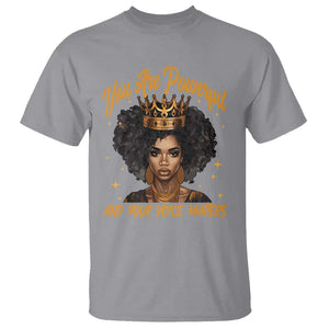 Harris 2024 T Shirt You Are Powerful And Your Voice Matters Afro Girl TS11 Sport Gray Print Your Wear