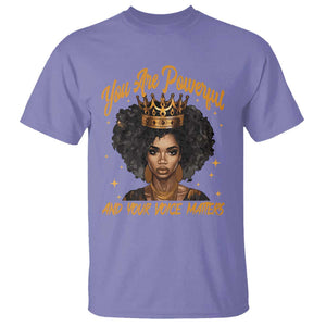 Harris 2024 T Shirt You Are Powerful And Your Voice Matters Afro Girl TS11 Violet Print Your Wear