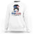 I'm With Her Harris Sweatshirt Kamala Support President 2024 USA Flag TS11 White Print Your Wear