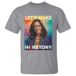 Let's Make Herstory 2024 T Shirt Kamala President Support Election TS11 Sport Gray Print Your Wear