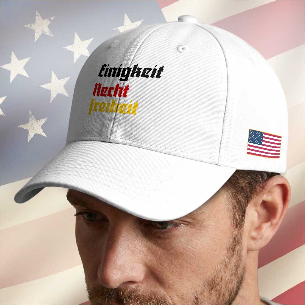 German Heritage Baseball Cap Einigkeit Recht Freiheit Germany Flag TS11 Print Your Wear