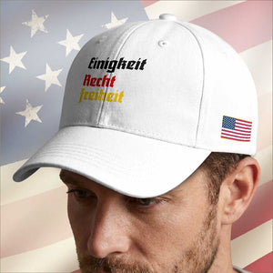 German Heritage Baseball Cap Einigkeit Recht Freiheit Germany Flag TS11 Print Your Wear