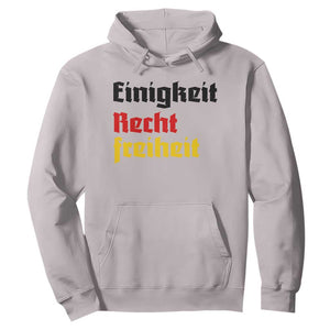 German Heritage Hoodie Einigkeit Recht Freiheit Germany Flag TS11 Ice Gray Print Your Wear