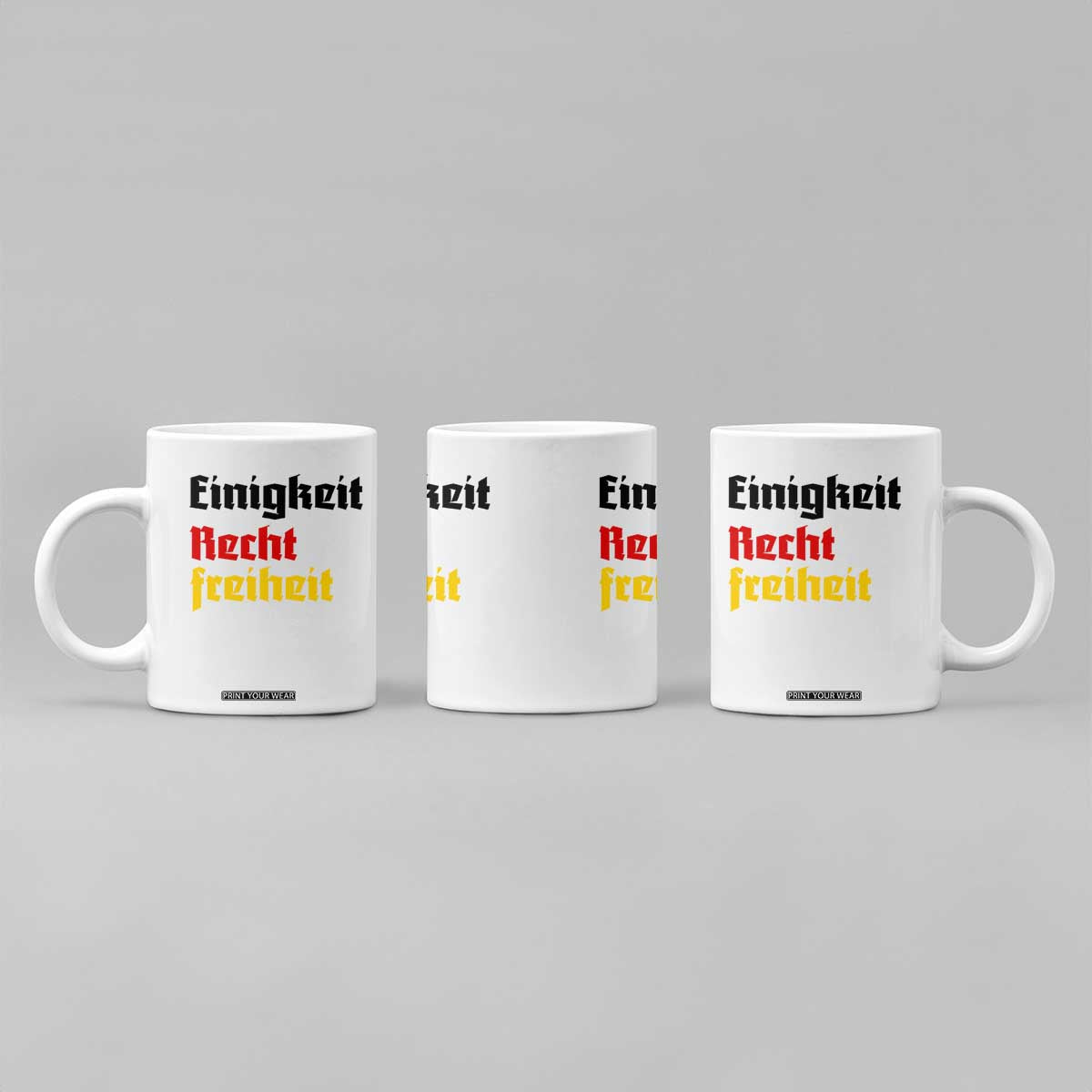 German Heritage Coffee Mug Einigkeit Recht Freiheit Germany Flag TS11 Print Your Wear