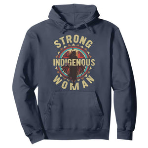Strong Indigenous Woman Empowerment Hoodie Native American TS11 Navy Print Your Wear
