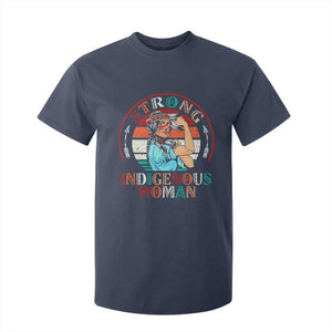 Strong Indigenous Woman MMIW Awareness T Shirt For Kid Native American TS11 Navy Print Your Wear