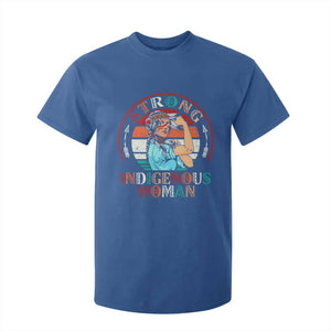 Strong Indigenous Woman MMIW Awareness T Shirt For Kid Native American TS11 Royal Blue Print Your Wear