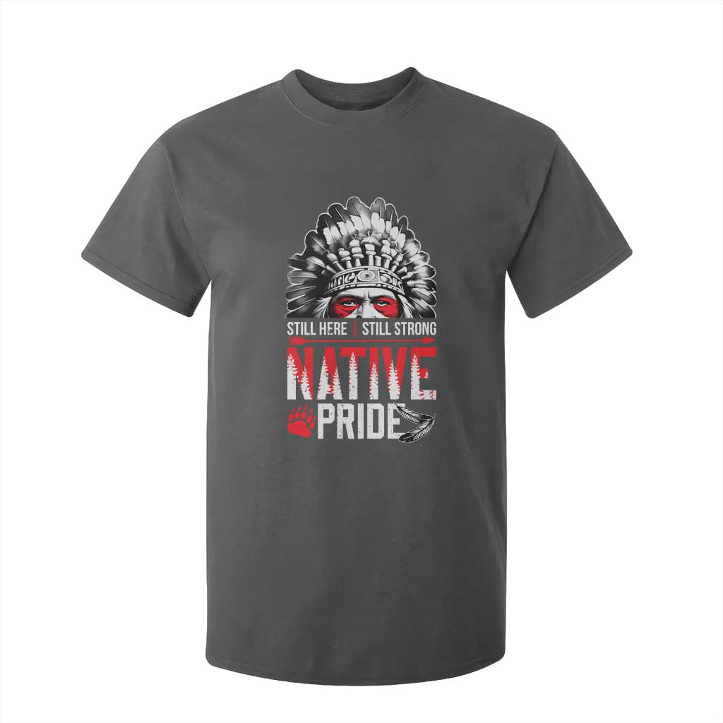 Still Here Still Strong Native Pride T Shirt For Kid Native American Feather TS11 Dark Heather Print Your Wear