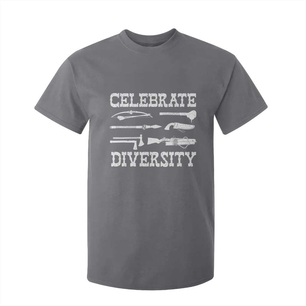 Native American Weapon Celebrate Diversity T Shirt For Kid Indigenous Pride TS11 Charcoal Print Your Wear