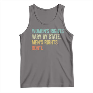 Women's Rights Vary By State Men Rights Don't Feminist Retro Tank Top TS11 Deep Heather Print Your Wear