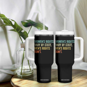 Women's Rights Vary By State Men Rights Don't Feminist Retro Tumbler With Handle TS11 Print Your Wear