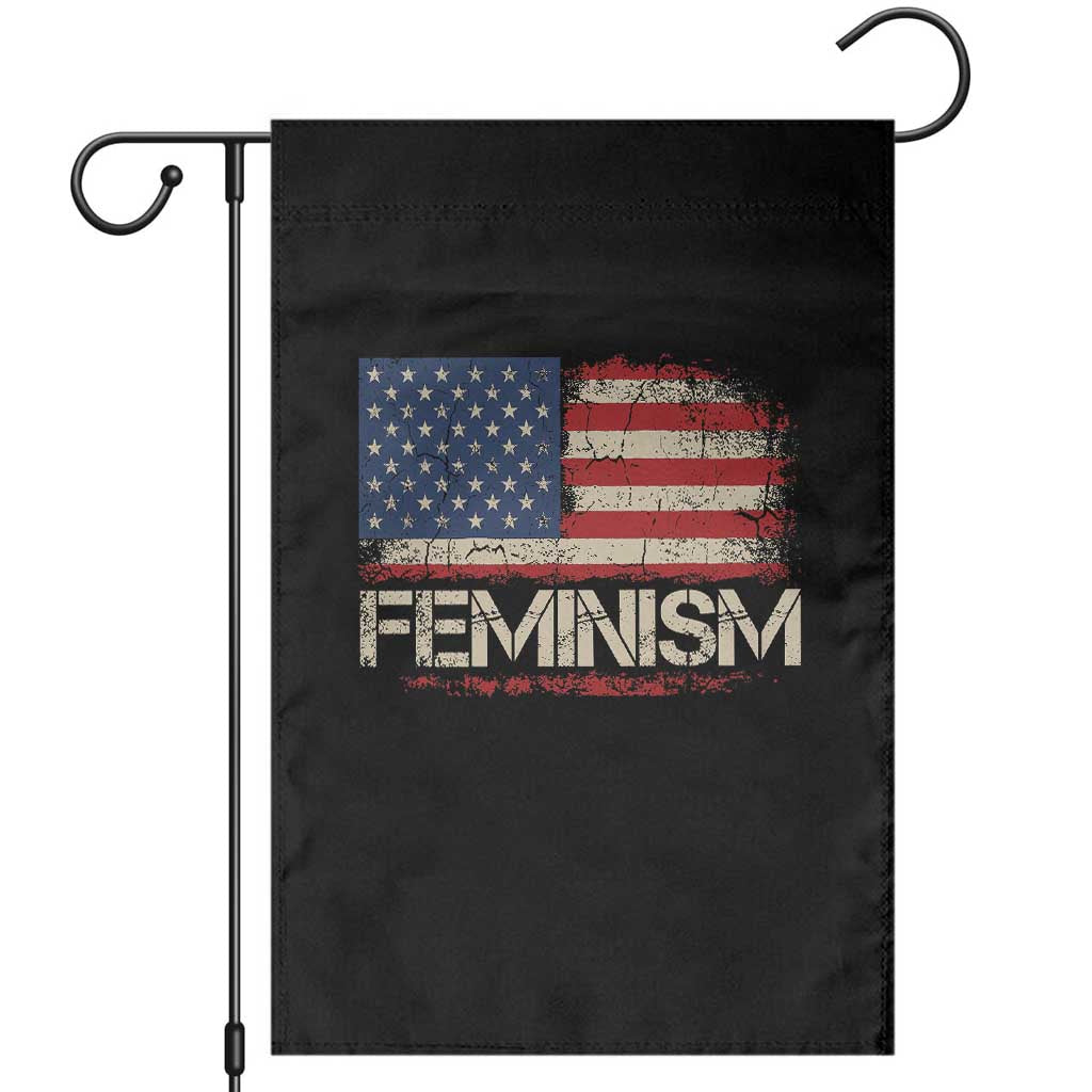 Feminism Feminist American Flag Garden Flag Patriotic Womens Rights TS11 Black Print Your Wear