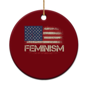 Feminism Feminist American Flag Ceramic Ornament Patriotic Womens Rights TS11 1pc Red Print Your Wear