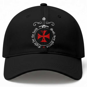 Catholic Knight Templar Crusader Sword Baseball Cap Soli Deo Gloria Fight For The Faith