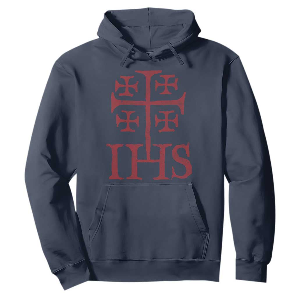 IHS Jerusalem Cross Medieval Crusaders Funny Knights Templar Hoodie
