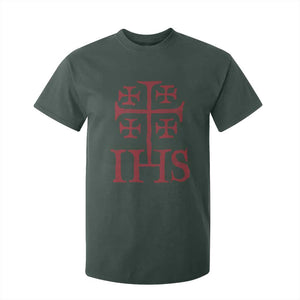 IHS Jerusalem Cross Medieval Crusaders Funny Knights Templar T Shirt For Kid