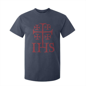 IHS Jerusalem Cross Medieval Crusaders Funny Knights Templar T Shirt For Kid