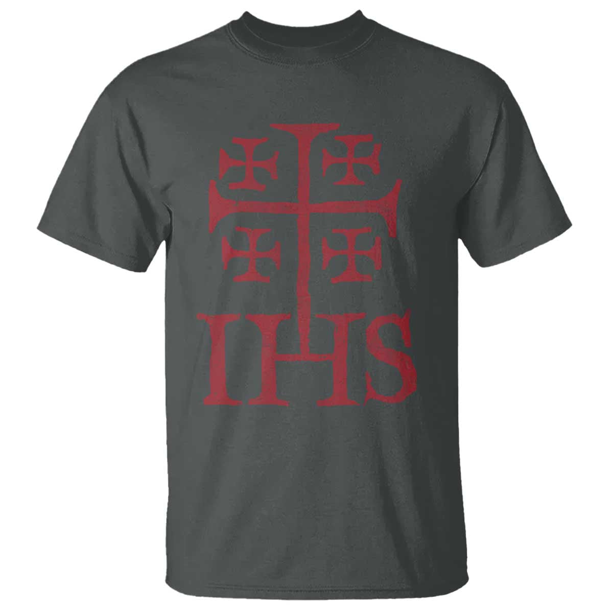 IHS Jerusalem Cross Medieval Crusaders Funny Knights Templar T Shirt