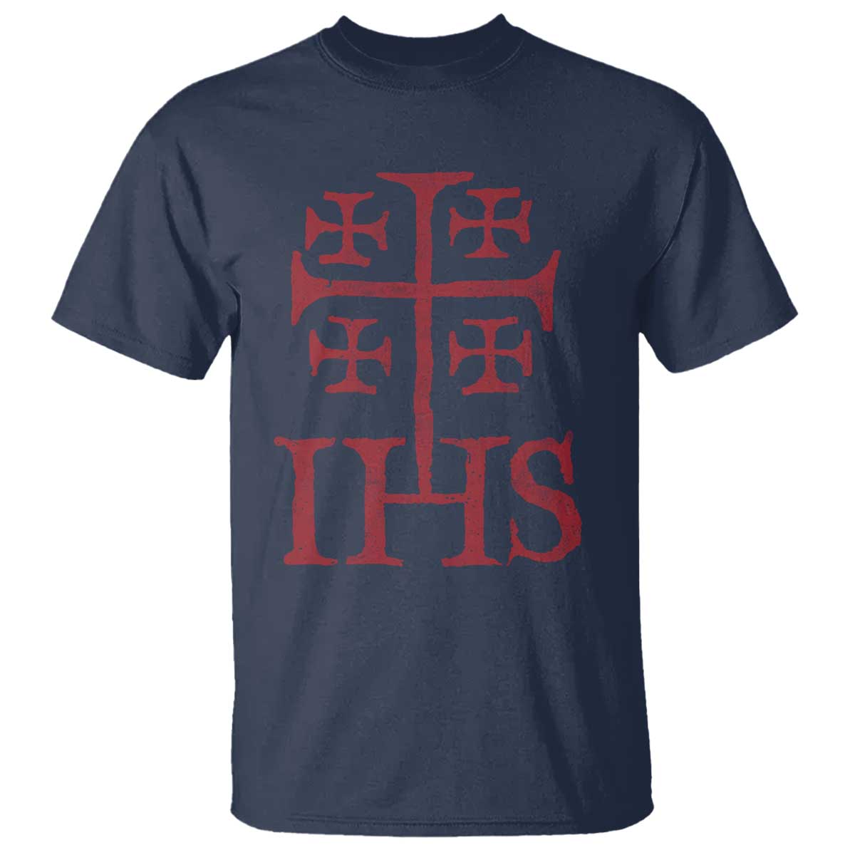 IHS Jerusalem Cross Medieval Crusaders Funny Knights Templar T Shirt