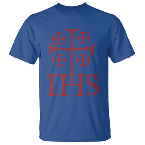 IHS Jerusalem Cross Medieval Crusaders Funny Knights Templar T Shirt