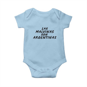 Las Malvinas Son Argentinas Baby Onesie Political Statement TS11 Light Blue Print Your Wear