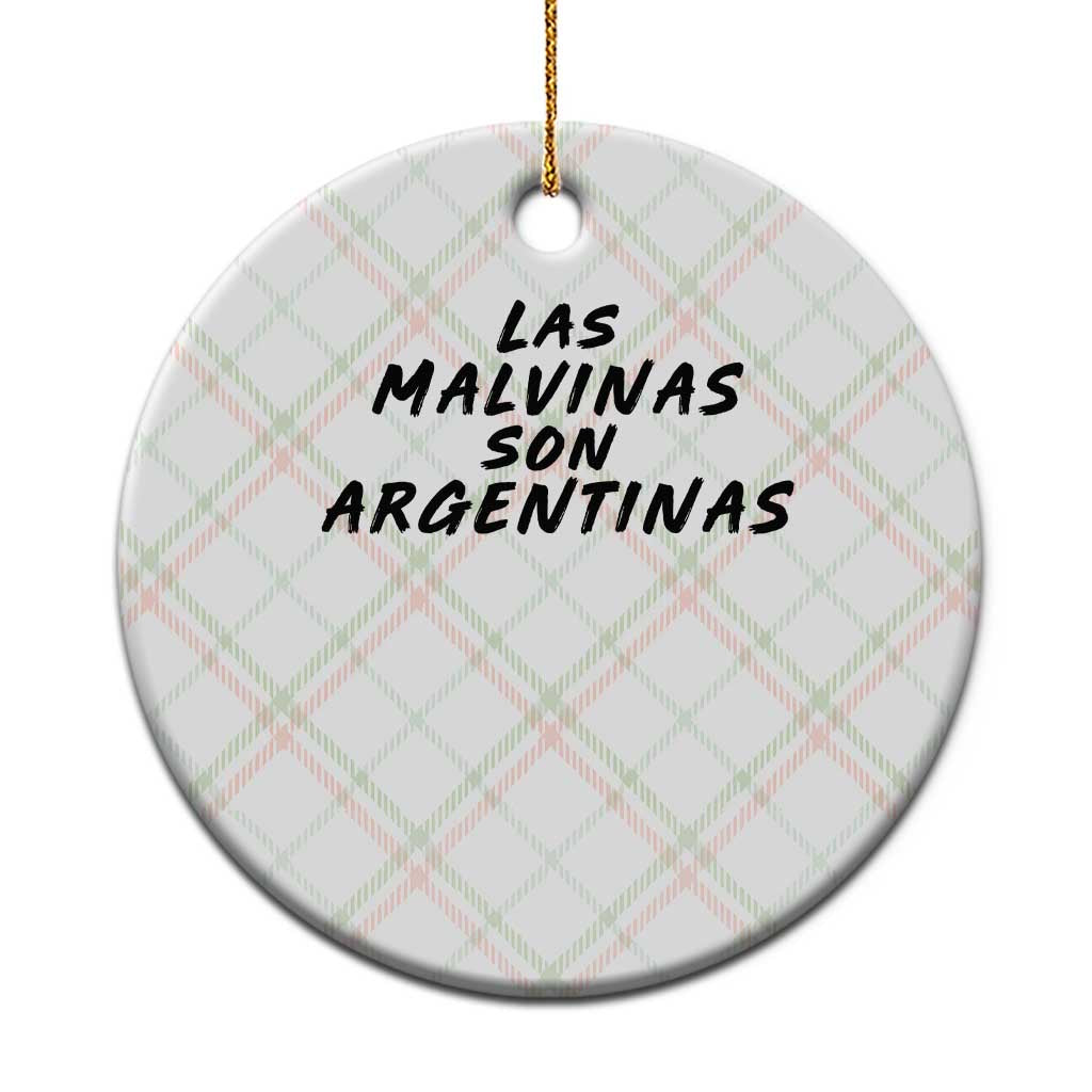 Las Malvinas Son Argentinas Ceramic Ornament Political Statement TS11 1pc Christmas Plaid Print Your Wear