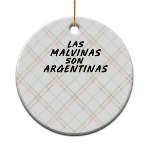 Las Malvinas Son Argentinas Ceramic Ornament Political Statement TS11 1pc Christmas Plaid Print Your Wear