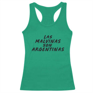 Las Malvinas Son Argentinas Racerback Tank Top Political Statement TS11 Irish Green Print Your Wear