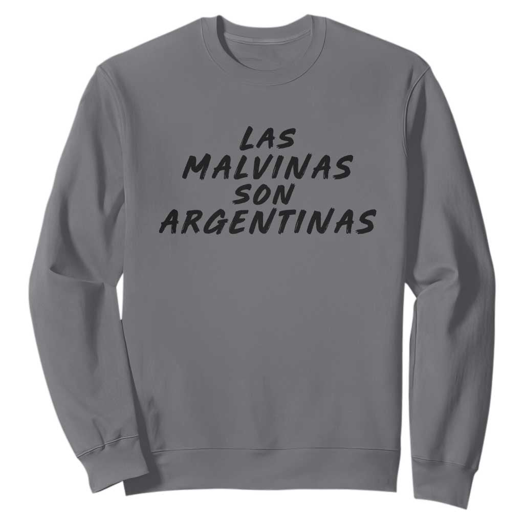 Las Malvinas Son Argentinas Sweatshirt Political Statement TS11 Charcoal Print Your Wear