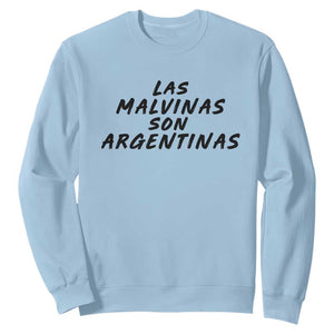 Las Malvinas Son Argentinas Sweatshirt Political Statement TS11 Light Blue Print Your Wear
