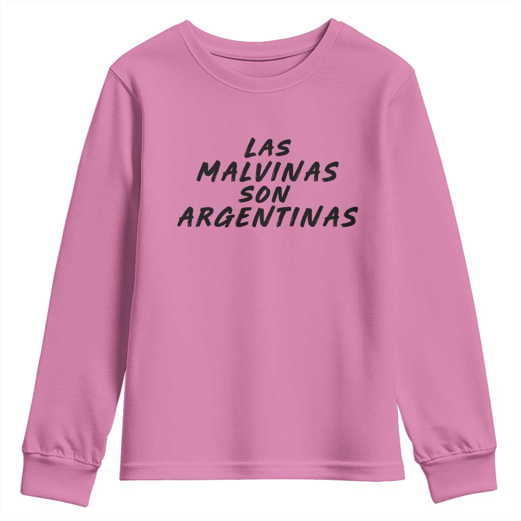 Las Malvinas Son Argentinas Youth Sweatshirt Political Statement TS11 Azalea Print Your Wear