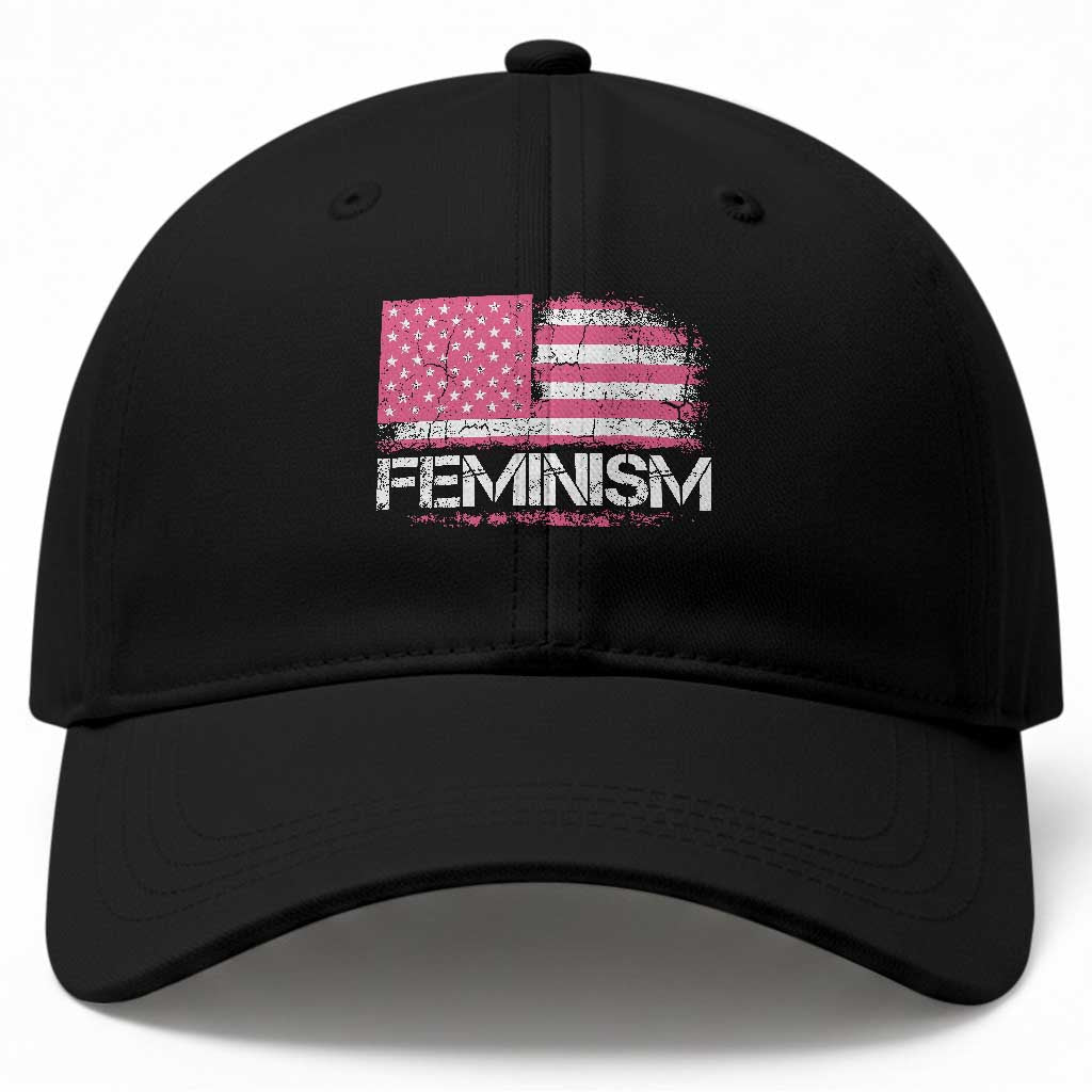 Feminism Feminist Pink American Flag Baseball Cap Patriotic Womens Rights TS11 Print Your Wear