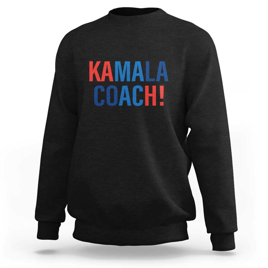 Harris Walz Sweatshirt Kamala Coach 2024 Presidential Election TS11 Black Print Your Wear