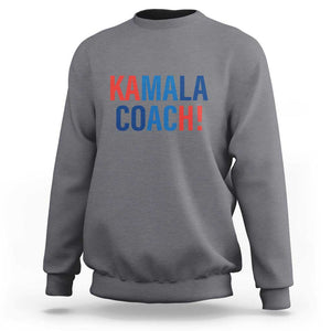 Harris Walz Sweatshirt Kamala Coach 2024 Presidential Election TS11 Charcoal Print Your Wear